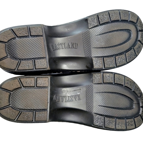 Eastland Tracie Womens Brown Leather Slip On Clog Shoe Size 10 Y2K 90 Academia - Picture 11 of 12